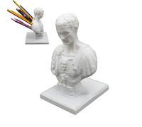 Julius Caesar Deesk Holdder Porte-couverts en résine unique Ides du Mars | Creative Dask Organiseur de marqueur pour la maison, le dortoir, la salle de classe | Marque pour un travail élégant