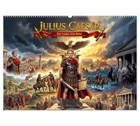 Julius Caesar - Ein Leben für Rom (Wandkalender 2027 DIN A2 quer), CALVENDO Monatskalender: Vom jungen Römer zum mächtigsten Mann Roms - erzählt in ... voller Schlachten, Intrigen und Verrat.
