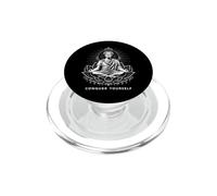 Julius César en Position de Lotus Zen Conquérir Vous-même PopSockets PopGrip pour MagSafe
