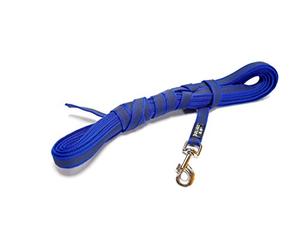 JULIUS K-9 216GM-B-3 Laisse antidérapante Color & Gray sans poignée, 20 mm x 3 m, Bleu-Gris