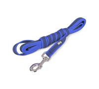 JULIUS K-9 Couleur et Gris Julius-K9 Super-Grip Laisse avec poignée, 20 mm x 3 m, Bleu/Gris - 216GM-B-S3