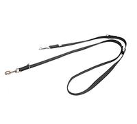 Julius-K9 216GM-DP Laisse antidérapante Color & Gray, réglable, 20 mm x 2,2 m, Noir-Gris