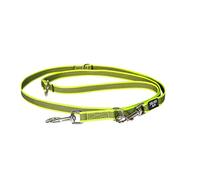 JULIUS K-9 216GM-NE-DP Laisse antidérapante Color & Gray, réglable, 20 mm x 2,2 m, Néon-Gris