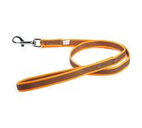 JULIUS K-9 216GM-OR-1,2 Laisse antidérapante Color & Gray avec poignée, 20 mm x 1,2 m, Orange-Gris