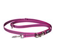 JULIUS K-9 216GM-PN-DP Laisse antidérapante Color & Gray, réglable, 20 mm x 2,2 m, Rose-Gris