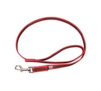 JULIUS K-9 216GM-R-1,2 Laisse antidérapante Color & Gray avec poignée, 20 mm x 1,2 m, Rouge-Gris