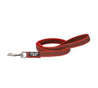 JULIUS K-9 216GM-R-S1 Laisse antidérapante Color & Gray avec poignée, 20 mm x 1 m, Rouge-Gris