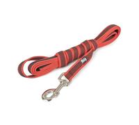Julius K9 Laisse Caoutchoutée Rouge Avec Poignée Rouge 3M X 2Cm