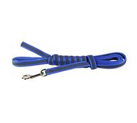 Julius-K9 218GM-B-S5 Laisse antidérapante Color & Gray avec poignée, 14 mm x 5 m, Bleu-Gris