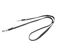 JULIUS K-9 218GM-DP Laisse antidérapante Color & Gray, réglable, 14 mm x 2,2 m, Noir-Gris