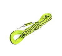 JULIUS K-9 218GM-NE-S10 Laisse antidérapante Color & Gray avec poignée, 14 mm x 10 m, Néon-Gris