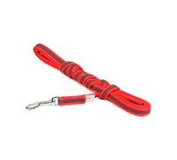 Julius-K9 218GM-R-S3 Laisse antidérapante Color & Gray avec poignée, 14 mm x 3 m, Rouge-Gris
