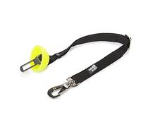 Julius-K9 Adaptateur pour ceinture de sécurité de voiture StopDog, Noir avec protecteur en silicone