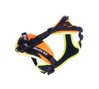 Julius-K9, Harnais JK9 Mantrailing, Taille: XS, UV Orange Avec Bordure Néon