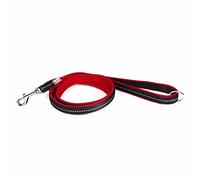 JULIUS K-9 Laisse IDC Powair, Taille: 1,2 m avec poignée et Petit Mousqueton, Rouge