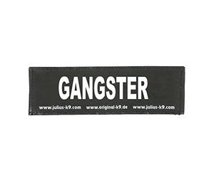 JULIUS K-9 Trixie Lot de 2 stickers velcro GANGSTER Taille L
