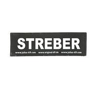 JULIUS-K9 1 Paire de Patchs interchangeables STREBER, Taille S, Noir