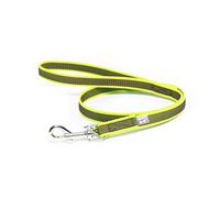 Julius-K9 216GM-NE-S1 Laisse antidérapante Color & Gray avec poignée, 20 mm x 1 m, Néon-Gris