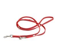 Julius-K9 218GM-R-DP Laisse antidérapante Color & Gray, réglable, 14 mm x 2,2 m, Rouge-Gris