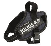 JULIUS K9 Harnais Power IDC Mini-Mini-S : 40-53 cm - 22 mm - Bleu jean - Pour chien