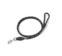 Julius-K9 Laisse IDC en corde de nylon résistante, 12 mm x 1,2 m, Noir fluorescent