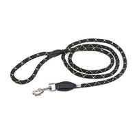 Julius-K9 Laisse IDC en corde de nylon résistante, 12 mm x 2 m, Noir fluorescent