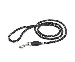 Julius-K9 Laisse IDC en corde de nylon résistante, 12 mm x 2 m, Noir fluorescent