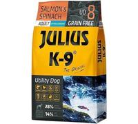Julius K9 - Nourriture pour chien sans céréales et hypoallergénique à base de saumon et de pomme de terre - Pour chiens adultes de petite race (3 kg)