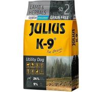 Julius K9 - Nourriture pour chien sans céréales et hypoallergénique - Croquettes pour chien à base d'agneau et de pomme de terre - Pour chiens âgés - 3 kg