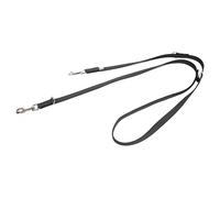 Julius K-9 Laisse 216GM-DP antidérapante réglable 20 mm x 2,2 m Noir-Gris pour chiens max. 50 kg