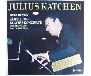 Julius Katchen - Beethoven: Sämtliche Klavierkonzerte [Vinyl Schallplatte] [4 LP Box-Set] [Vinyl] Ludwig van Beethoven; Pierino Gamba; London Symphony Orchestra and Julius Katchen