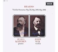JULIUS KATCHEN & JOSEF SUK - brahms: violin sonatas op. 78, op. 100, op. 108 LP
