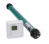 JULIUS MAYER Moteur pour volets roulants JM45-150 SW60 Force de traction 15 Nm / 38 kg SW60 Sans entretien Très silencieux Plus jarolift Sevenlogic Comfort Minuterie