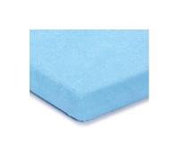 julius zöllner 8300113350 - drap housse tissu éponge lit enfant, taille: 60 x 120 cm/70 x 140 cm, couleur: bleu Bleu