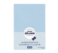 Julius Zöllner 8390347350 Drap-Housse en Jersey pour Matelas de Parc de 68 x 90 à 100 x 100 cm Bleu Clair