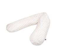 Julius Zöllner Coussin d'allaitement Classique d'environ 190 cm - Rembourrage : 42 litres de Micro-Perles en EPS - Housse en 100% Coton - Certifié Öko-Tex Standard 100 - Coeurs de Sommeil
