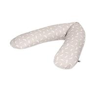 Julius Zöllner Coussin d'allaitement en Jersey env. 190 cm | Garnissage 42 litres de microbilles EPS | Fabriqué en Allemagne | Housse en Jersey 100% Coton | Oeko-Tex Standard 100 | Twiggy