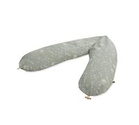 Julius Zöllner Coussin d'allaitement Organique env. 190 cm | Garnissage 42 litres de microbilles EPS | Fabriqué en Allemagne | Housse 100% Coton | Oeko-TEX® Standard 100 | Wildflower