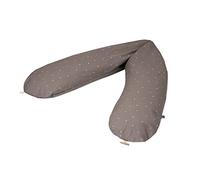Julius Zöllner Coussin d'allaitement Organique env. 190 cm | Garnissage 42 litres de microbilles EPS | Fabriqué en Allemagne | Housse 100% Coton | Certifié Oeko-TEX® Standard 100 | Wild Dots