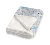 Julius Zöllner Couverture d'hiver en Jersey de Coton et Tissu Peluche Douillet - Dimensions : 70 x 100 cm - Fabriquée en Allemagne - Certifié Oeko-Tex Standard 100 - Smart Friends