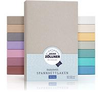 Julius Zöllner Drap-Housse en Jersey pour lit bébé et lit d'enfant, 100% Jersey de Coton, certifié Oeko-Tex Standard 100, Dimensions : 60 x 120 cm / 70 x 140 cm, Taupe