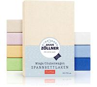 Julius Zöllner Drap-Housse Frottée pour le Berceau - Ecru - 90/40 cm