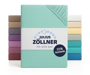 Julius Zöllner Drap housse Jersery lit enfant, Taille: 60 x 120 cm/70 x 140 cm, Couleur: mint