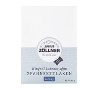 Julius Zöllner Drap-Housse Jersey pour le Berceau - Blanc - 90/40 cm