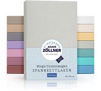 Julius Zöllner Drap-Housse Jersey pour le Berceau - Gris Clair - 90/40 cm