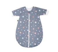 Julius Zöllner Gigoteuse d'hiver en Jersey - Rembourrage Chaud 2,5 tog - Lavable à 60 °C - Fabriquée en Allemagne - Certifié Öko-Tex Standard 100 - Shiny Stars - Taille 50/56