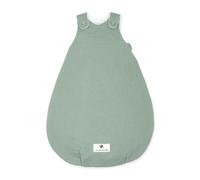 Julius Zöllner Gigoteuse pour bébé en Mousseline - Rembourrage Chaud 2,5 tog - Lavable à 40 °C - Fabriqué en Allemagne - Certifié Öko-Tex Standard 100 - Vert - Taille 50/56
