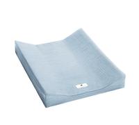 Julius Zöllner Housse pour matelas à langer 2 couches en mousseline de coton - Mousseline denim - Taille 50/65