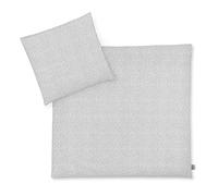 Julius Zöllner Jersey Parure de lit pour Enfant 80 x 80 + 35 x 40 cm - Parure de lit 2 pièces - Housse de Couette et taies d'oreiller - 100% Coton Jersey - avec Fermeture éclair - Standard 100 par