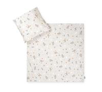 Julius Zöllner Parure de lit en Jersey Savane Beige, Dimensions 80 x 80 cm et 35 x 40 cm, Parure de lit pour bébé, certifiée sans substances nocives